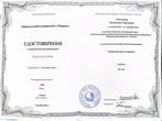 Сертификат Алексеевой Е.Г. №2